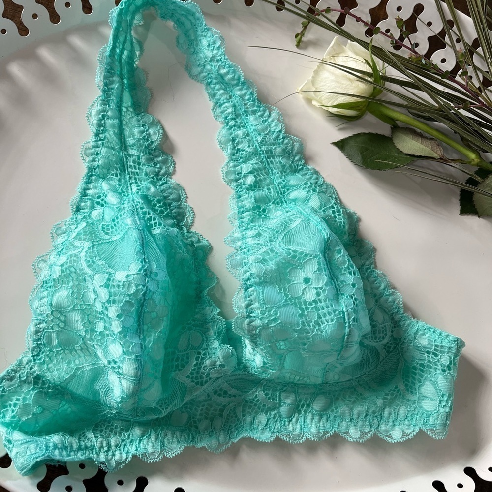 Free People Women's Galloon Lace Halter Bralette Bra